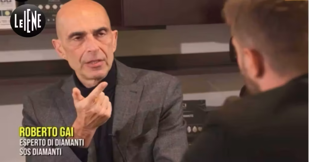 Roberto Gai a Le Iene, intervistato in qualità di esperto valutazione preziosi